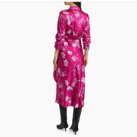 Cinq à Sept Warm Carnation Jacey 3/4 Sleeve Midi-Dress - Picture 8 of 8